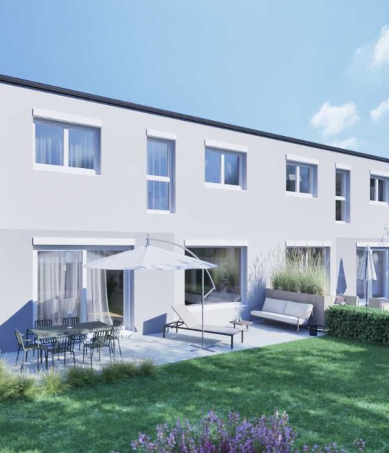 titelbild-reihenhausprojekt-bad-voeslau-gartenansicht
